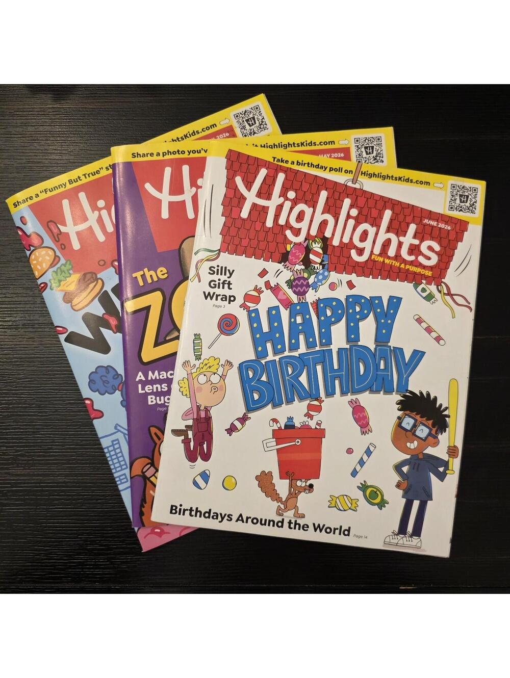 Lot Of 3 Highlights Magazine April May June 2026 Excellent Unused